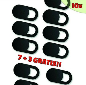 10x Webcam Cover Kamera Abdeckung Magnet Laptop Handy Iphone Rund Weiß Schwarz