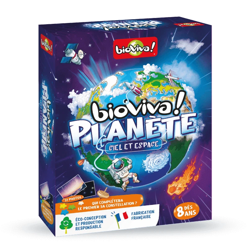 Bioviva Planète - Ciel et Espace, Jeu de Société, 8+, fabriqué en France - Photo 1/1