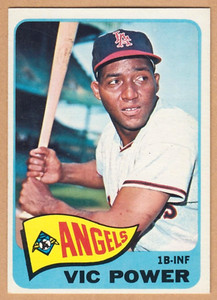 1965 Topps Baseball #442 Vic Power [Angels] [EX/MT+]