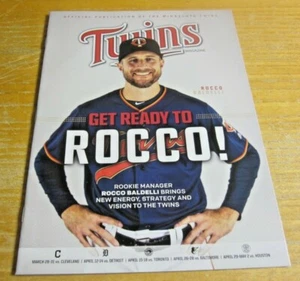 Revista Minnesota Twins 2019 revista MLB béisbol Rocco Baldelli cubierta - Imagen 1 de 3