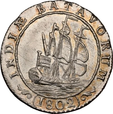 1802 1/4 Gulden Netherlands East Indies Batavian Republic MS66+ NGC TOP POP - Image 1 of 4
