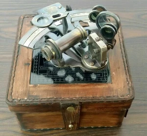 Nautisches Astrolabium aus Messing im antiken Stil, deutscher Marine-Sextant - Bild 1 von 6