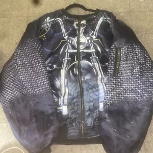 Rare Vintage 90s East Carolina Pirates ECU FLIGHT JACKET MENS BIKER BOY 4XL - Picture 1 of 6