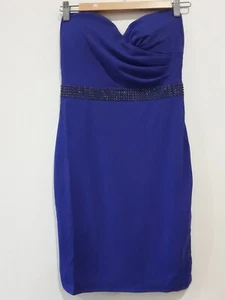 Morgan Label Dress Womens Size UK 8 Cocktail Party Frock Violet New Tag - Picture 1 of 9