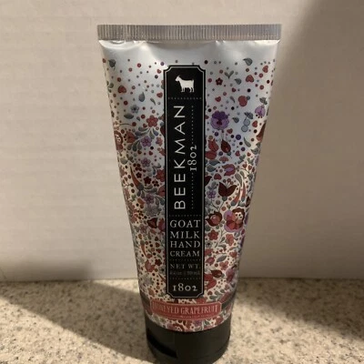 Novo creme para as mãos Beekman 1802 leite de cabra 2,0 oz toranja melada - Imagem 1 de 3