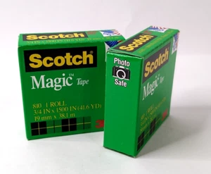 Scotch Magic Tape Recarga 2 Rollos, 3/4" x 1500" por Rollo Acabado Mate Original - Imagen 1 de 2