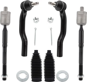 For 2004-2006 Toyota Camry 6Pcs Inner & Outer Tie Rod End Rack and Pinion Bellow - Picture 1 of 6
