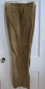 Pantalones de vestir de pana para hombre 36x31 marrón frente plano Haggar. LEER - Imagen 1 de 12