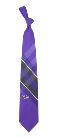 NFL Team Neck Tie, Baltimore Ravens (WP Grid) NEW Cover