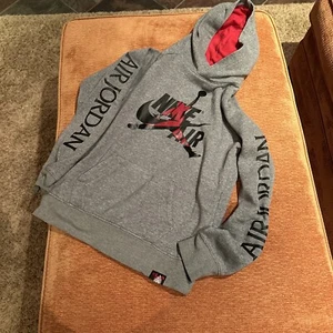 Nike Air x Air Jordan Hoodie Boys Size Large Boys 12-13 Yrs - Picture 1 of 11