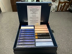 Proof set run. One each; 1999 thru 2016. 18 complete sets. Boxes and COA's. - Picture 1 of 2