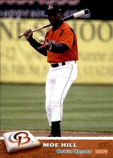 2007 Bowie Baysox Grandstand #15 Moe Hill Gastonia North Carolina Baseball Card