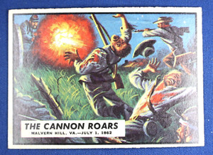 1962 Topps Civil War News - #28 "The Cannon Roars" - Excellent++