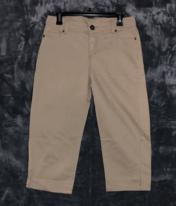 Faded Glory - Ladie's 100% Cotton Urbane Khaki Capri Pant - Size 4 - Picture 1 of 12