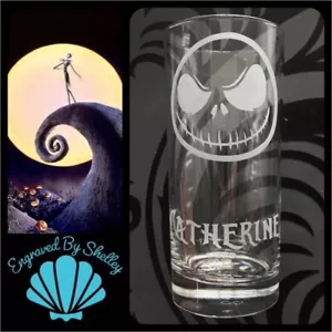 Vetro Jack Skellington Highball personalizzato incubo prima di Natale qualsiasi nome - Foto 1 di 12