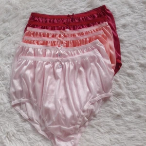 6 Underwear Women Mans Nylon Panties Silky Light Soft High Waist 28"-34" Size M - Picture 1 of 14