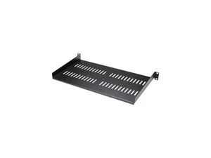 StarTech CABSHELFV1U 1U Rack Shelf - 10" Deep - Steel - Vented Rack Shelf - Rack - Picture 1 of 4