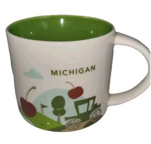 Starbucks MICHIGAN You Are Here Collection 2016 14 Oz Coffee Tea Mug - Picture 1 of 8