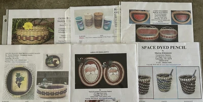Lot of 6 Basket Weaving Patterns by Sharon Klusmann - Image 1 of 4