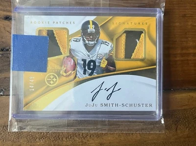 2017 Panini Immaculate - Rookie Patch Auto JuJu Smith-Schuster /49 - Image 1 of 2