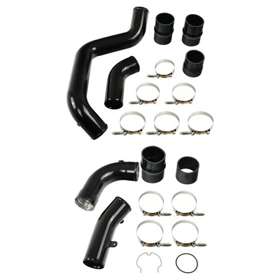Bota de tubo intercooler lateral caliente+frío 3" para Chevy GMC 6,6 6,6 L Duramax L5P 17-19 Foto 1 de 4