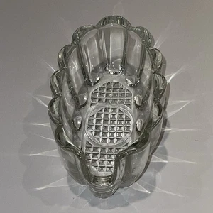 Vintage Princess House Clear Glass Spoon Fork Utensil Holder Buffet 5" Silverwar - Picture 1 of 8
