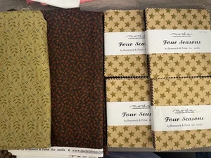 Four Seasons Charm Packs & Fabric Bundle - Brannock & Patek - Moda - Picture 1 of 1