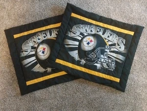 Pittsburgh Steelers Large Pillow Shams Set of 2 - Picture 1 of 3