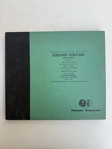 Johann Strauss Waltzes Volume 1 12" 78 RPM Record Set Columbia Masterworks - Picture 1 of 14