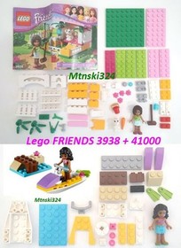 Lego 3938 + 41000 FRIENDS Andrea's Bunny House + Water Scooter Fun - Complete