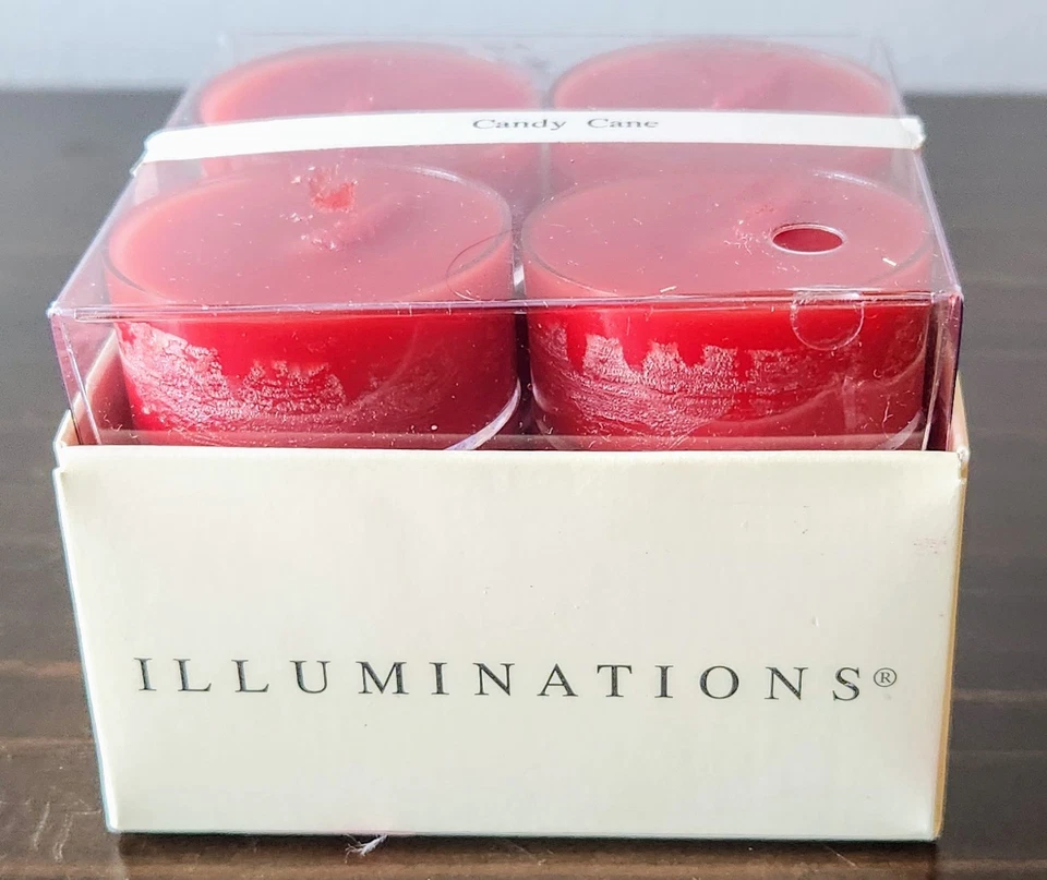 ¡NUEVO! Caja ILUMINACIONES Luces de Té Perfumadas Bastón de Caramelo 12 Tealights Navidad NAVIDAD Foto 1 de 4