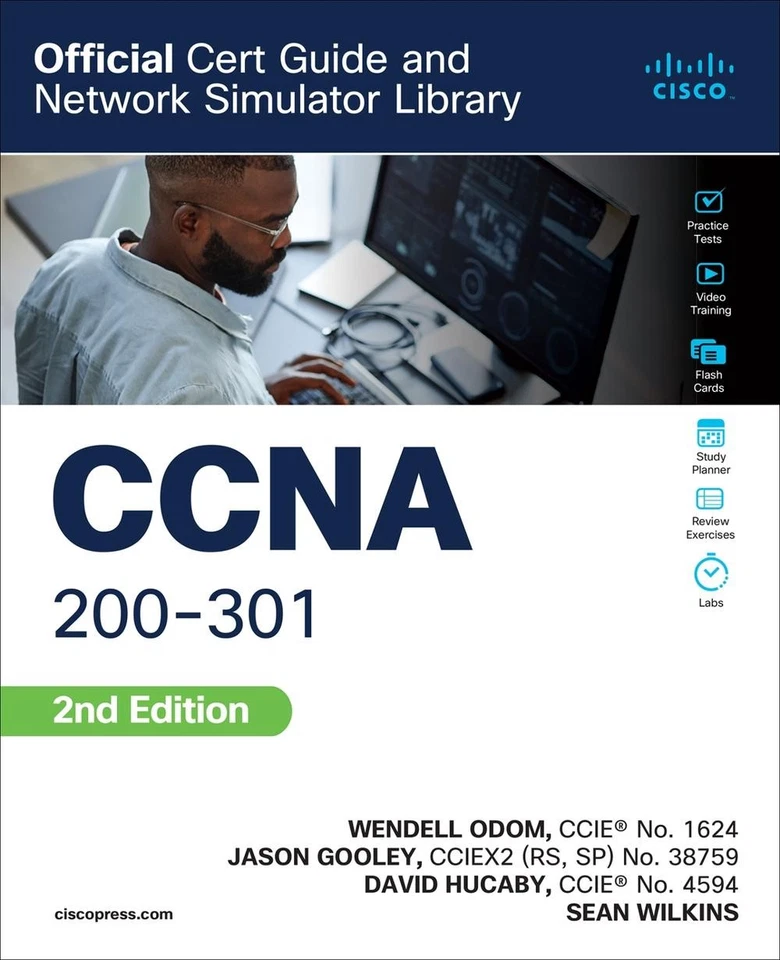 CCNA 200-301 Official Cert Guide and Network Simulator Library, Second Edition b - Image 1 of 1