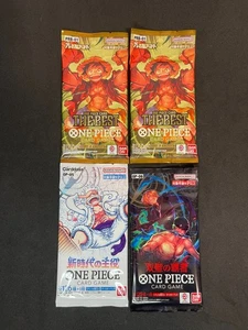 One Piece Card Japanese Booster 4 Pack OP-06 PRB-01 OP-05 Factory Shield - Picture 1 of 2