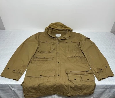 VTG 90s Wathne USA Made Long Canvas Utility Field Jacket Men's XL Hunting Coat - Image 1 of 4
