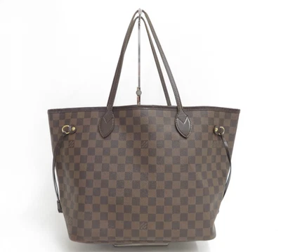 Autentica borsa tote Louis Vuitton Damier Ebene Neverfull MM S#47695 - Immagine 1 di 4