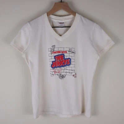 Vintage I Partied With The Jerkys Women's V-Neck Shirt Size Large 17.5x22 - Image 1 of 4