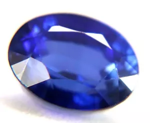 Piedra preciosa suelta certificada corte ovalado zafiro azul brillante natural de 12,05 quilates - Imagen 1 de 6