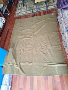 Orig Army Medical Blanket All Virgin Wool  11-27-1951 Peerless Woolen Mills 8 WW - Picture 1 of 8