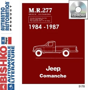 1984 1985 1984 1987 Jeep Comanche Shop Service Repair Manual CD OEM Guide - Picture 1 of 1