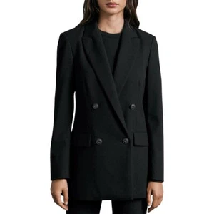rag & bone Women's Icon Andie Twill Blazer Black Size 0 - Picture 1 of 2