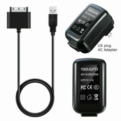 For Toshiba AT200/AT300 Tablets USB Charger Sync Cable Power Cord &US AC Adapter - Image 1 of 4