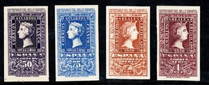 SELLOS AÑO 1950 CENTENARIO DEL SELLO 1075/76-1079/80**(MNH) SERIE CORTA - Imagen 1 de 1