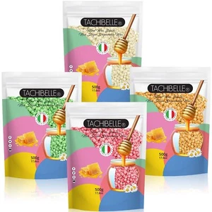 Paquete de 4 aromas de cera dura Tachibelle Bead 500 g (coco, fruta de la pasión, mango, lima) - Imagen 1 de 3