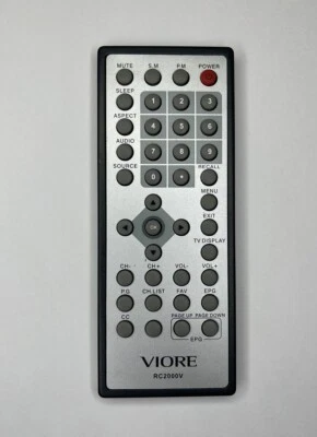 Mando a distancia original OEM VIORE RC2000V PLC7V95 PLC7V96 Foto 1 de 3