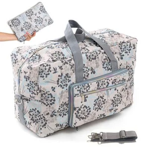 Foldable Large Travel Duffel Bag Shoulder Tote Bag Overnight Carryon Weekend ... - Picture 1 of 7