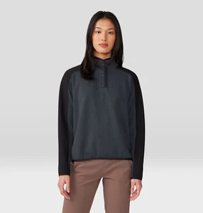 Mountain Hardwear Women's Camplife Snap Neck Pullover Size M Storm New RRP £81 - Picture 1 of 5