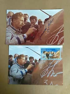 First German Astronaut Intercosmos Sigmund Jähn Signature + First Day Cover - Picture 1 of 5