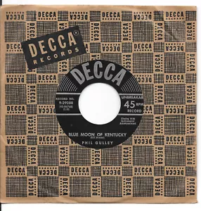 PHIL GULLEY Blue Moon Of Kentucky/Framed on Decca rockabilly 45 HEAR - Picture 1 of 2