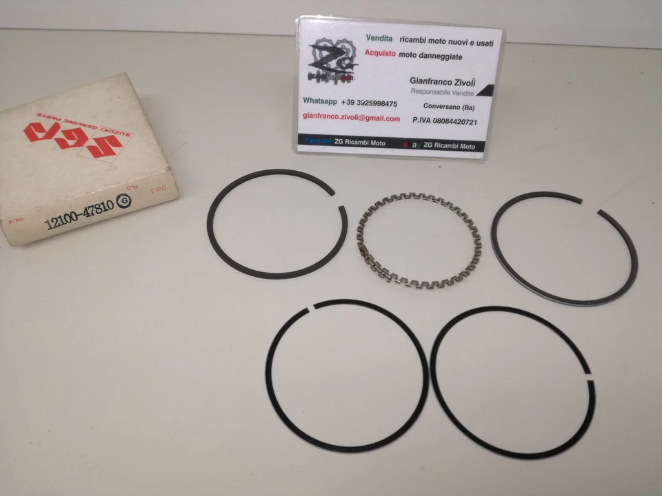 12100-47810 Originale Suzuki serie segmenti albero motore GS 550 1977 1978 - Immagine 1 di 1