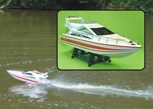 RC Boot POWER-YACHT TOP-Speed 25Km/H Länge 70cm "Ferngesteuert 2,4GHz" 30045 - Bild 1 von 12